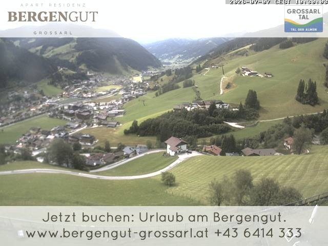 Archiv Foto Webcam Blick vom Hotel Bergengut nach Grossarl