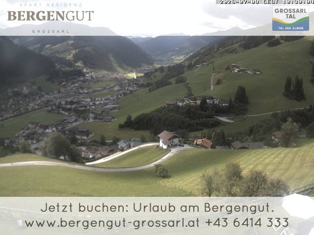 Archiv Foto Webcam Blick vom Hotel Bergengut nach Grossarl