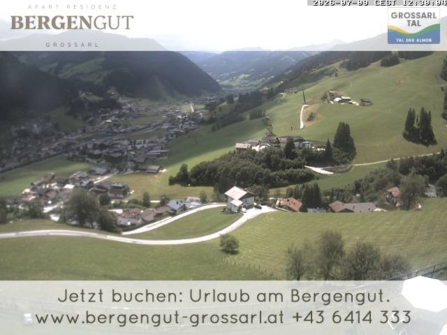 Archiv Foto Webcam Blick vom Hotel Bergengut nach Grossarl
