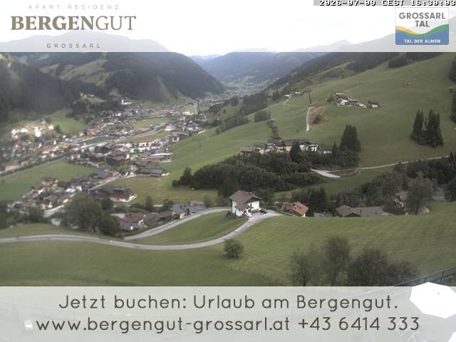Archiv Foto Webcam Blick vom Hotel Bergengut nach Grossarl