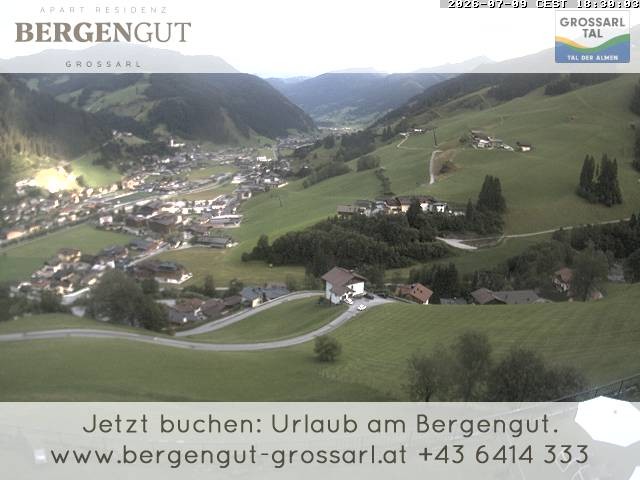 Archiv Foto Webcam Blick vom Hotel Bergengut nach Grossarl