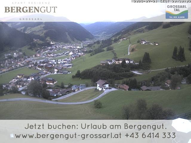 Archiv Foto Webcam Blick vom Hotel Bergengut nach Grossarl