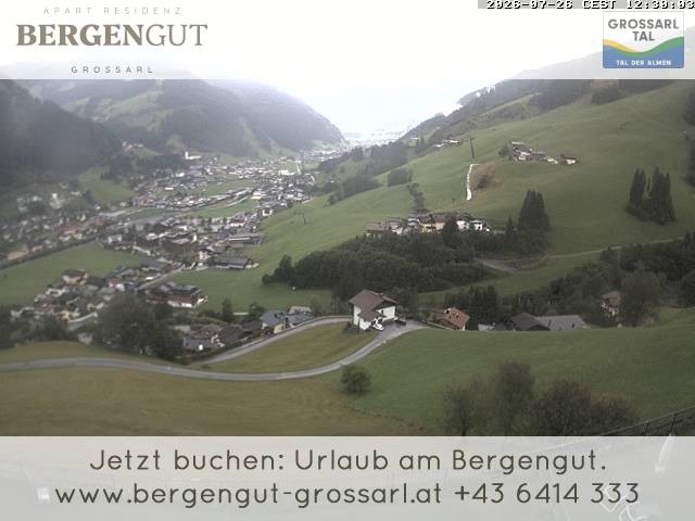 Archiv Foto Webcam Blick vom Hotel Bergengut nach Grossarl