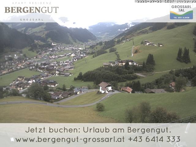 Archiv Foto Webcam Blick vom Hotel Bergengut nach Grossarl