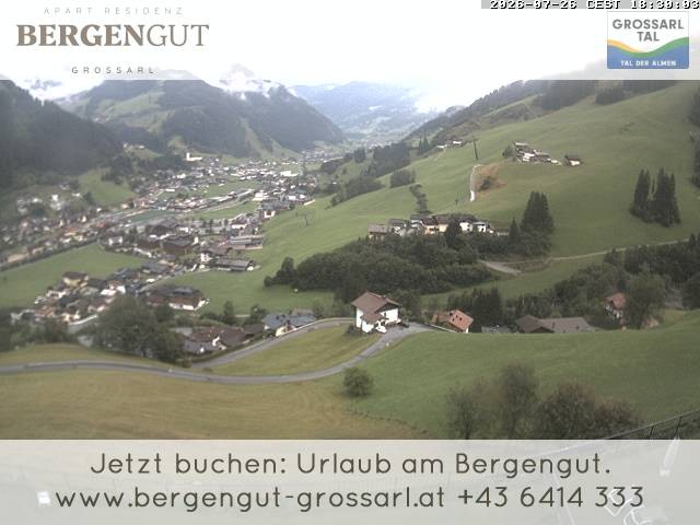 Archiv Foto Webcam Blick vom Hotel Bergengut nach Grossarl
