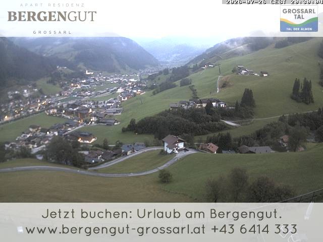 Archiv Foto Webcam Blick vom Hotel Bergengut nach Grossarl