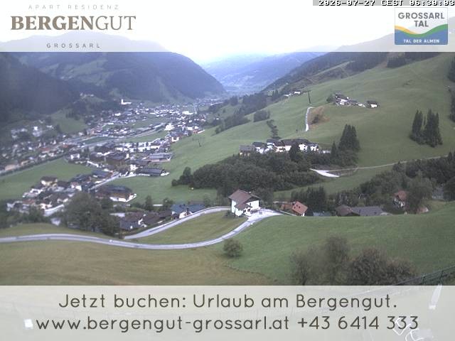 Archiv Foto Webcam Blick vom Hotel Bergengut nach Grossarl