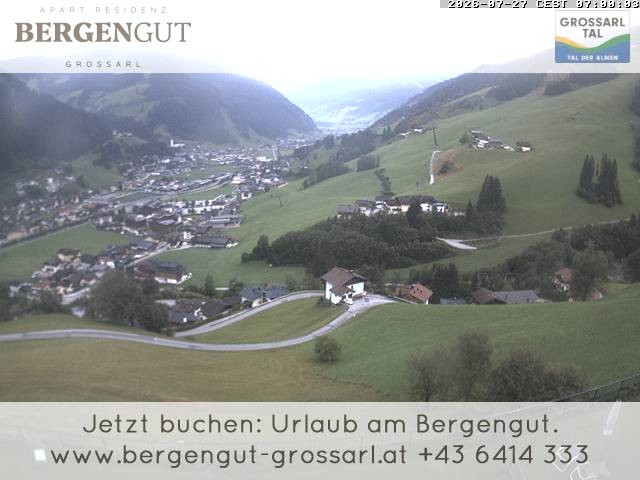 Archiv Foto Webcam Blick vom Hotel Bergengut nach Grossarl