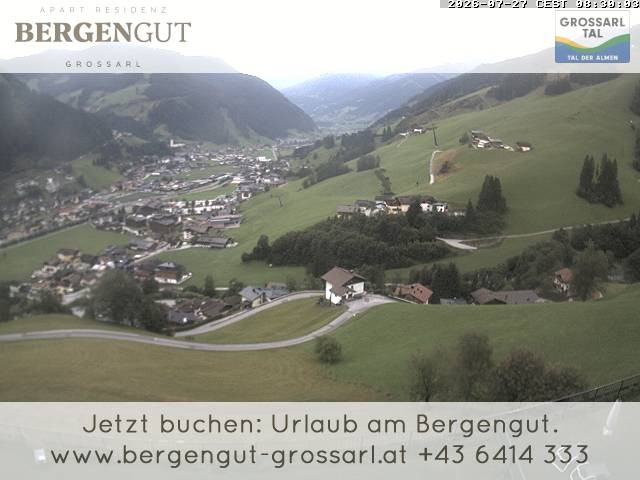 Archiv Foto Webcam Blick vom Hotel Bergengut nach Grossarl