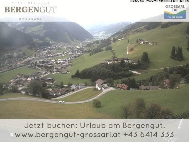Archiv Foto Webcam Blick vom Hotel Bergengut nach Grossarl