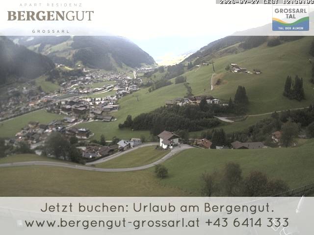 Archiv Foto Webcam Blick vom Hotel Bergengut nach Grossarl
