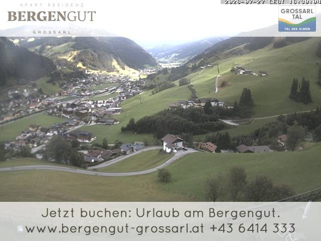 Archiv Foto Webcam Blick vom Hotel Bergengut nach Grossarl