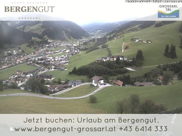 Archiv Foto Webcam Blick vom Hotel Bergengut nach Grossarl