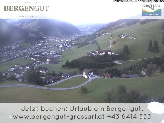 Archiv Foto Webcam Blick vom Hotel Bergengut nach Grossarl