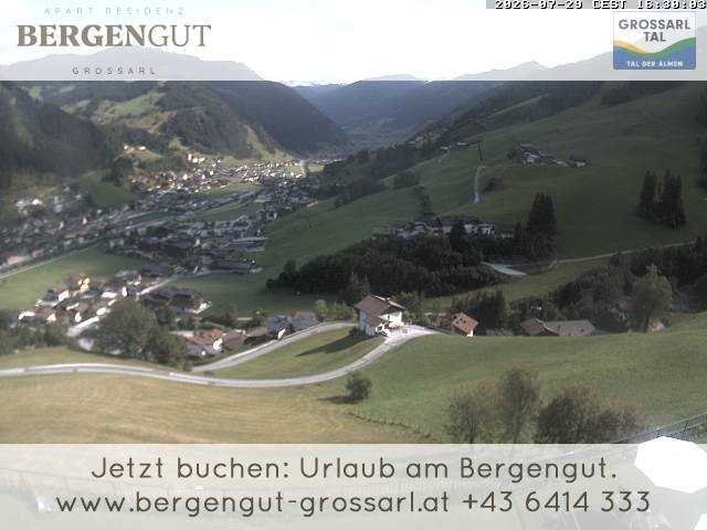 Archiv Foto Webcam Blick vom Hotel Bergengut nach Grossarl