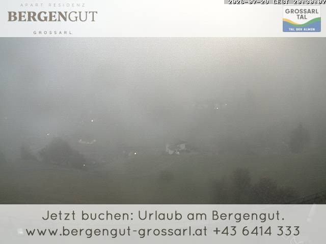 Archiv Foto Webcam Blick vom Hotel Bergengut nach Grossarl