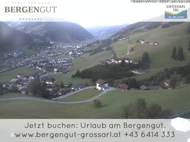 Archiv Foto Webcam Blick vom Hotel Bergengut nach Grossarl