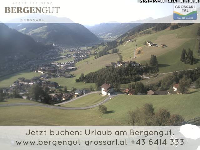 Archiv Foto Webcam Blick vom Hotel Bergengut nach Grossarl