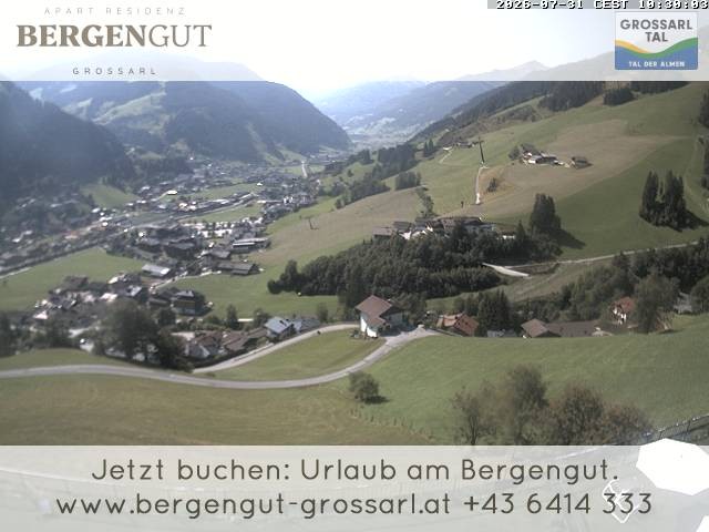 Archiv Foto Webcam Blick vom Hotel Bergengut nach Grossarl