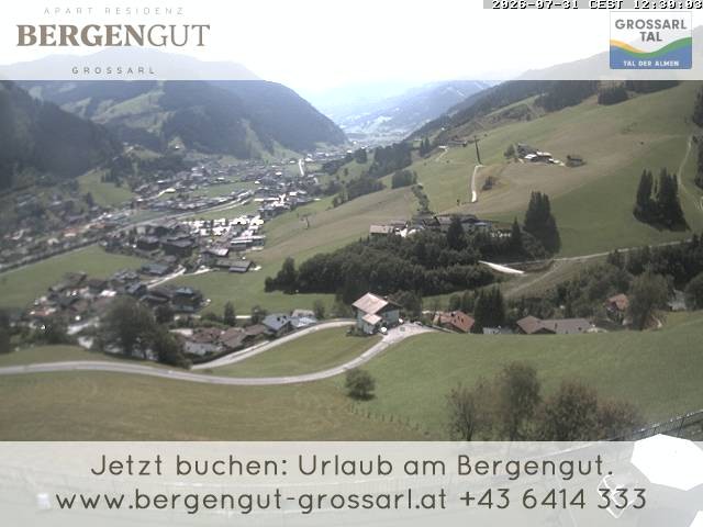 Archiv Foto Webcam Blick vom Hotel Bergengut nach Grossarl