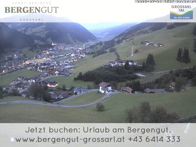 Archiv Foto Webcam Blick vom Hotel Bergengut nach Grossarl