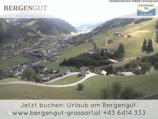 Archiv Foto Webcam Blick vom Hotel Bergengut nach Grossarl