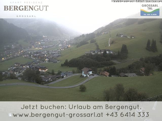 Archiv Foto Webcam Blick vom Hotel Bergengut nach Grossarl