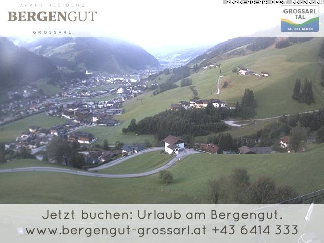 Archiv Foto Webcam Blick vom Hotel Bergengut nach Grossarl