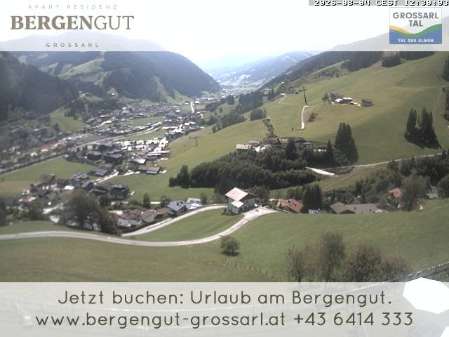 Archiv Foto Webcam Blick vom Hotel Bergengut nach Grossarl