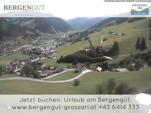 Archiv Foto Webcam Blick vom Hotel Bergengut nach Grossarl