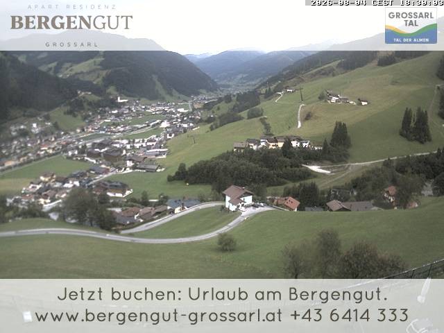 Archiv Foto Webcam Blick vom Hotel Bergengut nach Grossarl