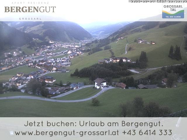 Archiv Foto Webcam Blick vom Hotel Bergengut nach Grossarl