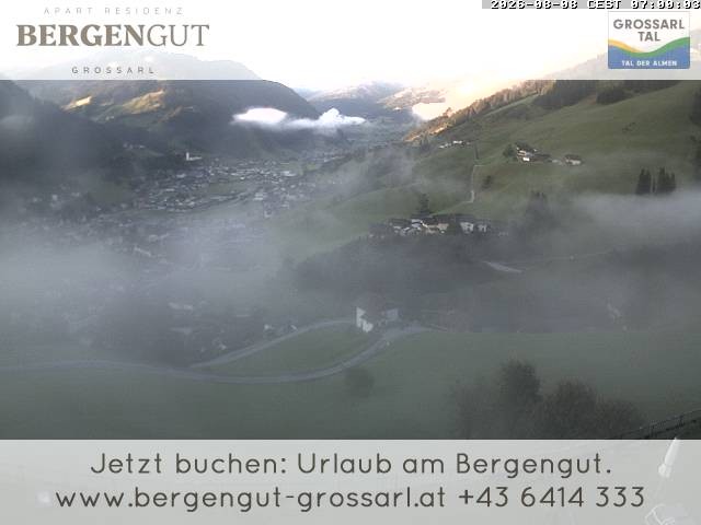 Archiv Foto Webcam Blick vom Hotel Bergengut nach Grossarl