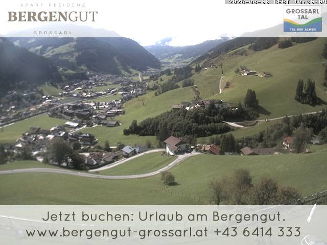 Archiv Foto Webcam Blick vom Hotel Bergengut nach Grossarl