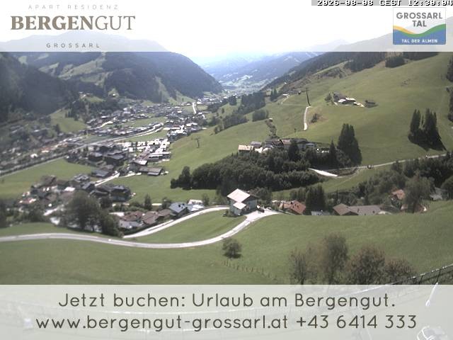 Archiv Foto Webcam Blick vom Hotel Bergengut nach Grossarl
