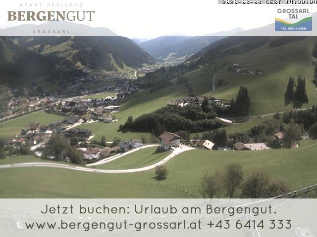 Archiv Foto Webcam Blick vom Hotel Bergengut nach Grossarl