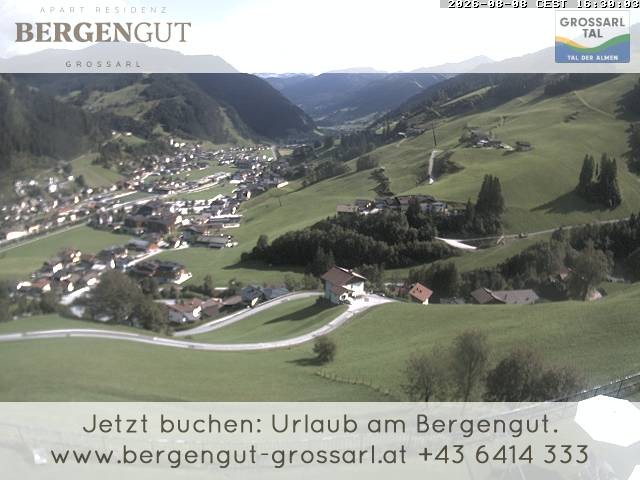 Archiv Foto Webcam Blick vom Hotel Bergengut nach Grossarl