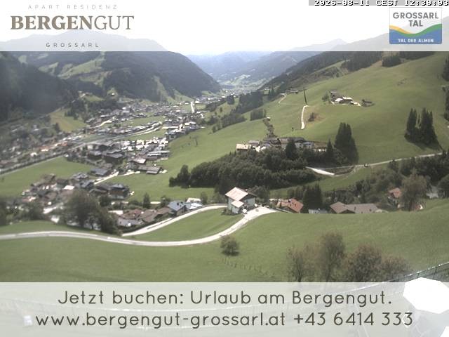 Archiv Foto Webcam Blick vom Hotel Bergengut nach Grossarl