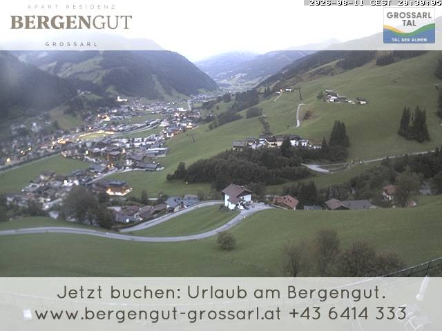 Archiv Foto Webcam Blick vom Hotel Bergengut nach Grossarl