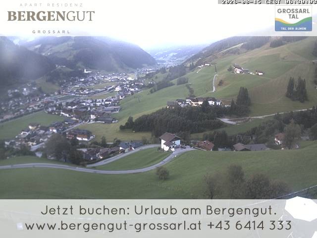 Archiv Foto Webcam Blick vom Hotel Bergengut nach Grossarl