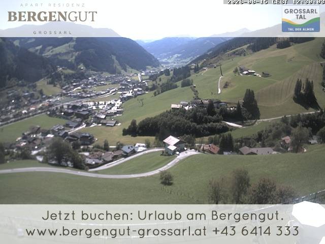 Archiv Foto Webcam Blick vom Hotel Bergengut nach Grossarl