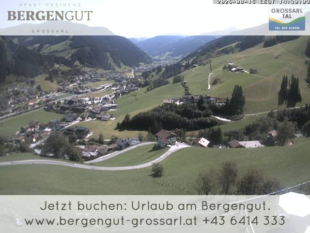 Archiv Foto Webcam Blick vom Hotel Bergengut nach Grossarl