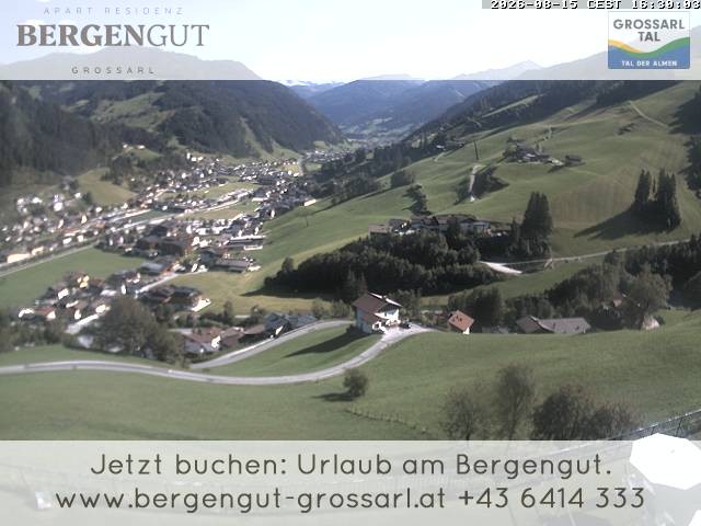 Archiv Foto Webcam Blick vom Hotel Bergengut nach Grossarl