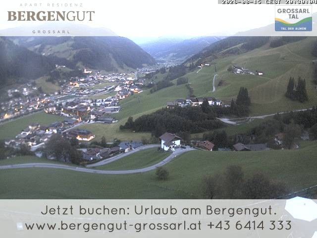 Archiv Foto Webcam Blick vom Hotel Bergengut nach Grossarl