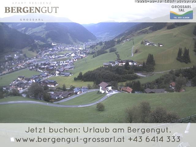 Archiv Foto Webcam Blick vom Hotel Bergengut nach Grossarl