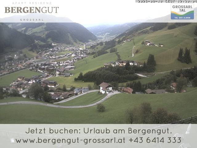 Archiv Foto Webcam Blick vom Hotel Bergengut nach Grossarl
