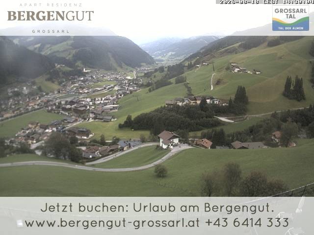 Archiv Foto Webcam Blick vom Hotel Bergengut nach Grossarl