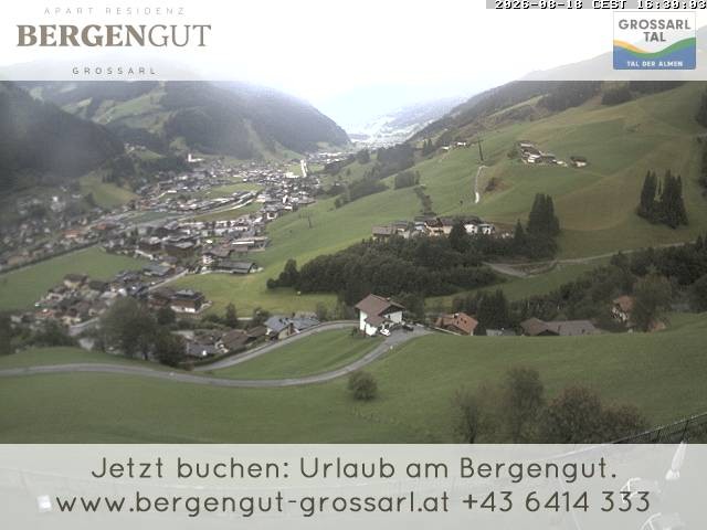 Archiv Foto Webcam Blick vom Hotel Bergengut nach Grossarl