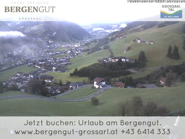 Archiv Foto Webcam Blick vom Hotel Bergengut nach Grossarl