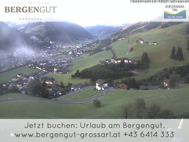 Archiv Foto Webcam Blick vom Hotel Bergengut nach Grossarl